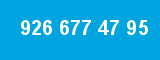 926 677 47 95 926 677 47 95